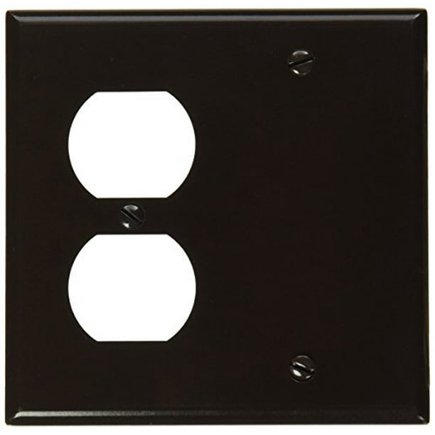 Brown Lexan Plate-Set of 2 2 Gang Block Recpt